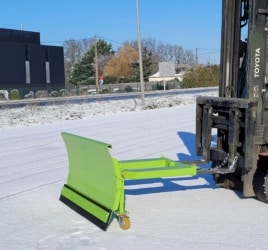 chasse neige lame racleuse caoutchouc pour chariot élévateur