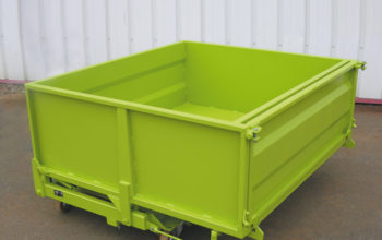 Benne basculante surbaissée à porte frontale