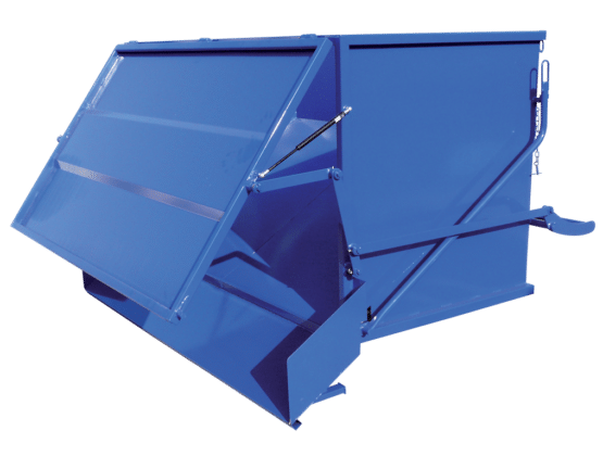 benne à fond incliné spéciale