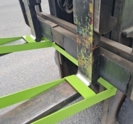 potence de levage 1 crochet gamme CR-C montage sur fourches chariot élévateur