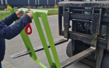 potence de levage 1 crochet gamme CR-C montage sur fourches chariot élévateur