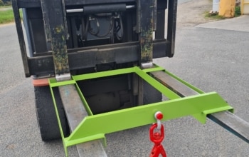 potence de levage 1 crochet montage sur fourches chariot élévateur